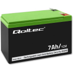 Qoltec 53076 AGM aku, 12V, 7Ah, 1.65A, 5a, Fast-on 250, turvas&uuml;steemidele