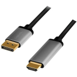 Kabel DisplayPort 4K/60 Hz,DP do HDMI aluminiowy 2m