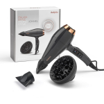 BaByliss 6719DE juuksekuivati, 2200 W, 115 km/h, ioniseeriv, 2 kiirust, 3 temp., 2 otsikut, difuusor, 2.8 m juhe