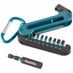 Otsikute kompl. karabiiniga Impact Black 10 tk. MAKITA