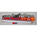 Uzgriežņu turētājs 15 x 6 uzgriežņiem, KNIPEX, 00 19 34 2, izmēri: 200 x 75 mm