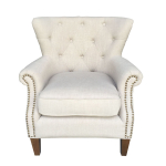 Krēsls HOLMES 78x80xH86cm, materiāls: audums, krāsa: bē&scaron;s 20181 Allit