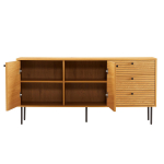 Kumode LINE 150x40xH74cm, melamīns ar ozola rakstu 45128