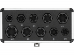 Kruviekstraktori otsikute komplekt 10 tk (9&ndash;19 mm) alumiiniumkohvris YT-060311 YATO