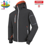 Softshell jakk Acropolis, M, PESSO, hall, kapuutsiga