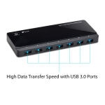 USB 3.0 7-portne keskjaam 2 laadimisportiga, TP-Link, UH720, 7 USB 3.0, 2.4A, 1 USB 3.0 Micro B