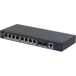 Dahua SG4010-2F hallatav l&uuml;liti, 8 Gigabit Ethernet porti, 20 Gbit/s, 12 V, L2, STP/RSTP, QoS, IGMP snooping, ventilaatorita