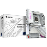 Gigabyte Emaplaat Z890 A ELITE X ICE, 16+1+2 faasi VRM, 256 GB DDR5, 5xM.2, 2.5GbE LAN, Wi-Fi 7, Thunderbolt 4