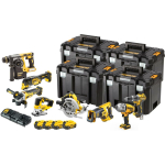 Dewalt 18V XR&reg; 8-Tool Brushless Combo Kit DCK865P4T-QW 4 x 5Ah, 2 kiirus, sisaldab laaditavaid akusid ja laadijat