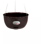 Stefanplast riputatav lillepott 2175504 &Oslash;30x14,5 cm, 5,9 L, pruun, pol&uuml;prop&uuml;leen, drenaažip&otilde;hi