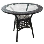 Besk Laud 9065365, 80cm, 70cm, pruun, klaasist pind, metallraam, 1 &uuml;hik