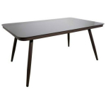 Besk Aia laud 9126257, 165cm x 100cm, pruun, metallraam, klaaspind, 1 tk