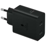 Samsung Mobiilne laadija EP-T5020XBEGEU, 50W, 2 x USB-C, 9.08 cm, must v&auml;rv.