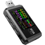 Fnirsi USB porti tester FNB48P, 0&ndash;9999.99 Ah, 0.00001 Ah, 0&ndash;6.5 A, 0.00001 A, 4&ndash;24 V, 0.00001 V, vastupidav korpus