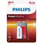 Philips Aku 9V 6LR61P1B/10, 9V, alkaalne, 1 tk, ei sisalda kahjulikke metalle, pikk s&auml;ilivusaeg