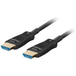 Lanberg HDMI kaabel M/M, CA-HDMI-30FB-0300-BK, 30m, 8K, 48Gb/s, eARC, Dolby Vision, HDR10+, AOC