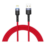 Tellur andmekabel USB Lightning TLL155354, 1.2m, 5V/3A, 480Mbps, LED tuli, vastupidav nailonkatte