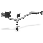 Digitus DA-90363 kolmekordne monitori hoidik, 3x6kg, 15-27", VESA 75x75/100x100mm, 180&deg;, reguleeritav k&otilde;rgus, kallutus, p&ouml;&ouml;ramine