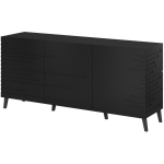 Nova chest of drawers 155x40x72 Black Mat