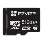 Ezviz 512GB CS-CMT-CARDT512G-D UHS-I 10. Klassi Nutikas MicroSD Kaart T&auml;is-HD Videote Salvestamiseks R90MB/s / W50MB/s