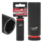 Deep impact socket Tvardy T00211-19 1/2" 19mm CR-MO