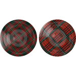 Kaane &Oslash;66/4 tartani segu BROWIN 136307, 6.9x6.9x1 cm, 4 konksu, 10 tk