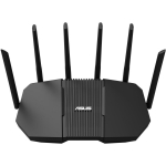 Asus ruuter 90IG0A30-MO9C10 Wi-Fi 7 9400 Mbit/s, Tri-band, 4x 2.5G porti, AiMesh, 6 antenni, Must