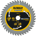 DeWalt Ringsae tera DT99561-QZ 165 mm, 20 mm, 42 hammast, 1.2 mm paksus, ATB+R, Nail Tough, 7000 p/min