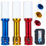 Geko l&ouml;&ouml;kotsik komplekt 1/2" 17 mm, 19 mm, 21 mm, CrMo teras, 150 mm, &otilde;hukesed seinad, 6 kaitsemantlit