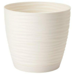 Form Plastic Lillepott 4347639, 150mm, 170mm, &uuml;mmargune, kreemiv&auml;rvi, plastmass, koos alusega