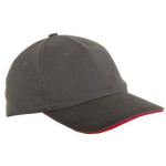 Lahti Pro Beisbolim&uuml;ts 5044150, hall, 100% puuvill, 290 g/m&sup2;, reguleeritav Velcro, k&otilde;verdatud visor, ventilatsiooniavad