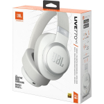 Jbl Juhtmevabad k&otilde;rvaklapid Live 770NC JBLLIVE770NCWHT, 256g, 100dB, 65h, 32&Omega;, 5.3, 40mm, 2 k&otilde;larit, aktiivne m&uuml;rasummutamine