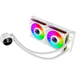 Gamemax protsessori vedelikjahutus ICEBURG 240 DIGITAL WH, 58.8 cfm, 800-1800 rpm, TDP kuni 245W, 4-pin PWM, keraamiline laager