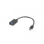 Lanberg USB adapter C(M)-USB-A(F)2.0 AD-OTG-UC-01, 15cm, 480Mb/s, andmete edastus, laadimine, OTG tugi