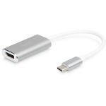 Digitus USB-C 3.2 Gen 1 HDMI graafika adapter DA-70836, 4K/60Hz, 1xUSB-C, 1xHDMI, alumiiniumkorpus, 0,2m