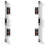 EDBAK ULS2337 kinnituskomplekt, 2 LED kappidele, 600 x 337.5 mm, must