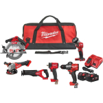 Milwaukee M18 FUEL PowerPack FPP6H3-502B 4933498659, 18V, 2x5Ah, l&ouml;&ouml;kpuur, l&ouml;&ouml;kmutterkeeraja 1/2", ketassaag, lihvija 125mm