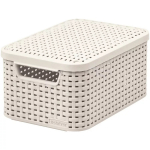 Kaanega karp Style S Curver 0803617885 29,1x19,8x14,2cm kreemjas