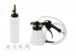 Bremžu sistēmas ventilē&scaron;anas rīks, 0,75l tvertne, 2m &scaron;ļūtene, 4 adapteri, G02730, GEKO