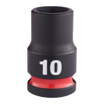 SHOCKWAVE&trade; IMPACT DUTY TRIECIENIZTURĪGAS UZGRIEŽŅU MUCIŅAS, 10 MM 3/8" IMPACT SOCKET STD - 1 PC, 4932480267 MILWAUKEE