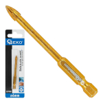 Klaasi ja keraamika puur 6mm HEX GEKO G39701F, Volframkarbiid, 1/4" HEX vars