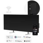 Tark premium-klassi infrapuna ja konvektsioonik&uuml;ttekeha kuni 30m&sup2; 700W 11mm karastatud klaaspaneeliga Wi-Fi-ga 110&times;40&times;4 cm must AGH0004S Aeno