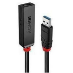 Lindy 43400 USB pikenduskabel 3m, 5Gbps, USB A isane / USB C emane, toiteadapter kaabel kaasas