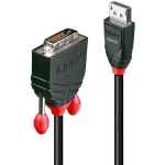 Lindy videokaabel DisplayPort DVI-D 41491, pikkus 2 m, must, 1 tk, CE, FCC, 2.7 Gbit/s