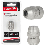 Tvardy 1/4" M3-M8 l&otilde;ppadapter T00036 CrV, M3-M8, 1/4", metallist, soonik, k&auml;sitsi ja elektriline l&otilde;ppimine