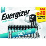 Energizer Aku Max Plus LR03 BL10+10 1894, 1.00 tk, AAA, 0.01 kg, 71429 tk