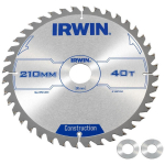 Irwin Saeplaat 1897204, 210mm, 2.5mm, 40 hammast, ATB, teras, 30mm, 600rpm, kompaktne, uuenduslikud soojusventiilid