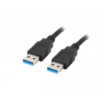Lanberg USB kaabel, CA-USBA-30CU-0005-BK, 0.5m, 5 Gb/s, CU, 28 AWG andmeliin, 24 AWG toitejuhe, must