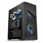 Thermaltake Commander G 32 TG ARGB CA-1P2-00M1WN-00, 12cm, 20cm, must, Tempered Glass, Micro ATX, ATX, Mini ITX, Midi Tower, 6