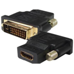 Sbox Adapter AD.DVI-HDMI/R, DVI (24+1), HDMI A, 1 tk, Mees/Naine, Kuldne kate, Must